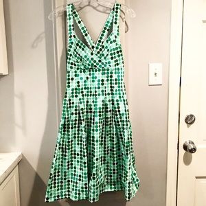 Calvin Klein Mint Green Polka Dot Pin-Up Dress